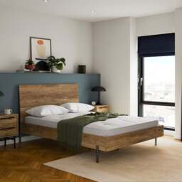 Bryant Bed Frame, Mango Wood Effect - thumbnail 1