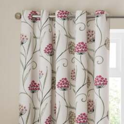 Embroidered Allium Eyelet Curtains - thumbnail 1