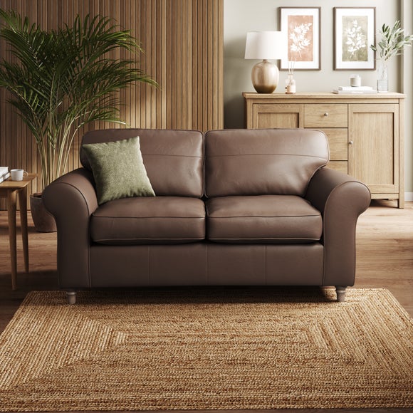 Flori Classic Leather 2 Seater Sofa - image 1