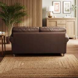Flori Classic Leather 2 Seater Sofa - thumbnail 3