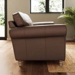 Flori Classic Leather 2 Seater Sofa - thumbnail 2