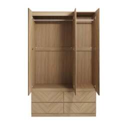 Taranto Triple 4 Drawer Wardrobe - thumbnail 3