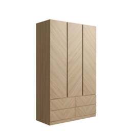 Taranto Triple 4 Drawer Wardrobe - thumbnail 6