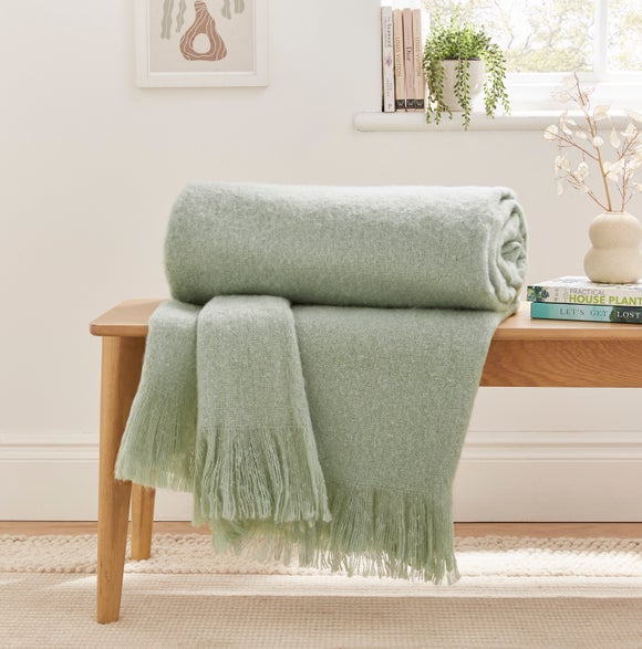 Faux Mohair Throw Blanket 235cm x 235cm - image 1