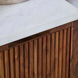 Tatum Bathroom Cabinet, Marble - thumbnail 3
