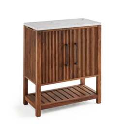Tatum Bathroom Cabinet, Marble - thumbnail 4