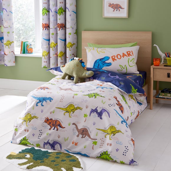 Catherine Lansfield Prehistoric Dinosaurs Polycotton Duvet Cover & Pillowcase Set - image 1