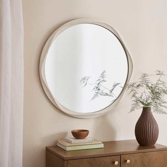 Round Pond Stone Effect Wall Mirror - image 1