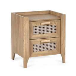 Return - Victor 2 Drawer Bedside Table - thumbnail 1