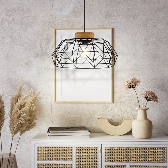 EGLO Padstow Geometric Wire Pendant Light - image 1