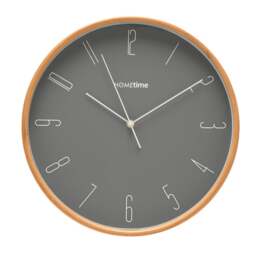 Hometime Bamboo Round Wall Clock