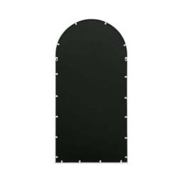 Typis Arched White Floral Wall Mirror - thumbnail 2