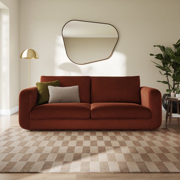 Luca Matte Soft Velvet 4 Seater Sofa - image 1