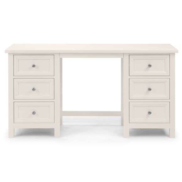 Maine 6 Drawer Dressing Table, White - image 1