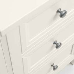 Maine 6 Drawer Dressing Table, White - thumbnail 6