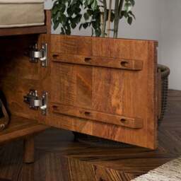 Khari Storage Bench, Mango Wood - thumbnail 3