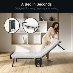 Jay-Be Rollaway Folding Bed with e-Fibre Mattress - thumbnail 4