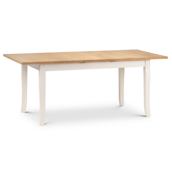 Davenport 4-6 Seater Rectangular Extendable Dining Table, Off White - image 1