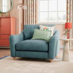 Hattie Tonal Plush Chenille Snuggle Sofa - thumbnail 1