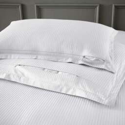Hotel Cotton Stripe 400 Thread Count Oxford Pillowcase Pair - thumbnail 2