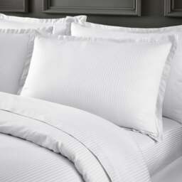 Hotel Cotton Stripe 400 Thread Count Oxford Pillowcase Pair