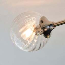 Vogue Asher Art Deco 6 Light Semi Flush Ceiling Light - thumbnail 3