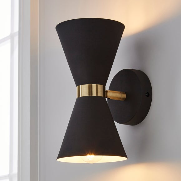 Archie Retro Head Dual Lit Wall Light - image 1