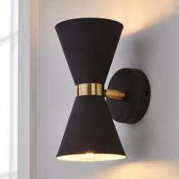 Archie Retro Head Dual Lit Wall Light - thumbnail 1