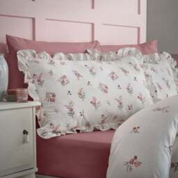 Catherine Lansfield Ditsy Floral 100% Brushed Cotton Duvet Cover & Pillowcase Set - thumbnail 4
