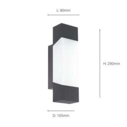 EGLO Gorzano LED Outdoor Wall Light - thumbnail 5