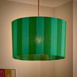 Beatrice Stripe Drum Lamp Shade - thumbnail 2