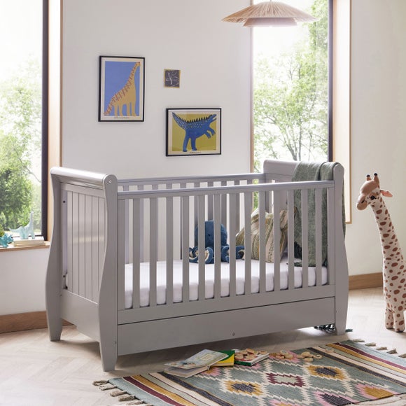 Babymore Stella Sleigh Cot Bed - image 1