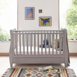 Babymore Stella Sleigh Cot Bed - thumbnail 2