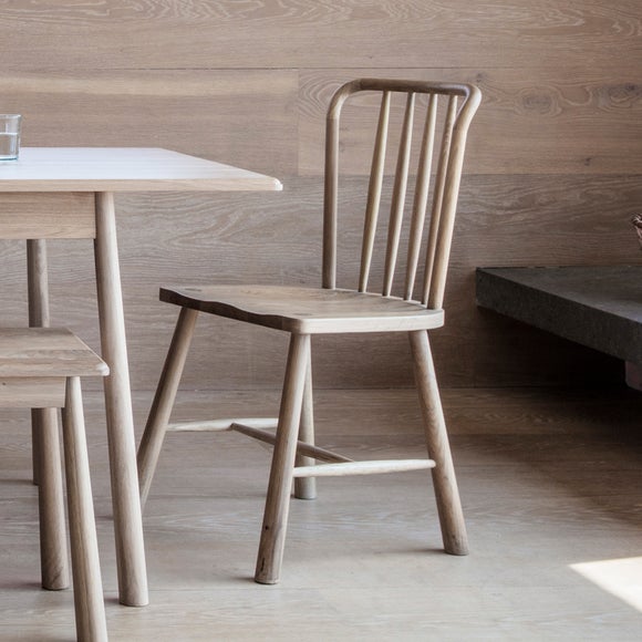 Denton Set of 2 Dining Chairs, Oak - image 1