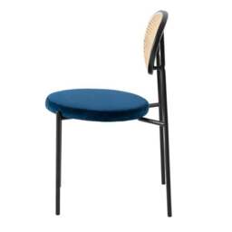 Fusion Living Paris Velvet Dining Chair - thumbnail 4