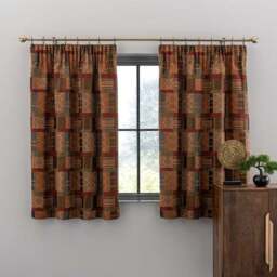 Prague Chenille Pencil Pleat Curtains - thumbnail 4