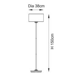 Vogue Sandringham Mid Century Floor Lamp - thumbnail 6