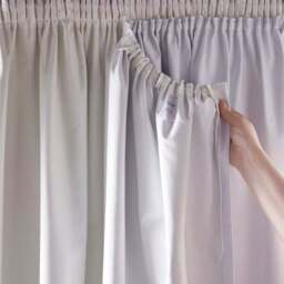 Blackout Pencil Pleat Curtain Linings - thumbnail 2