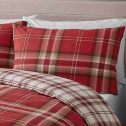 Catherine Lansfield Kelso Check Duvet Cover & Pillowcase Set - thumbnail 3