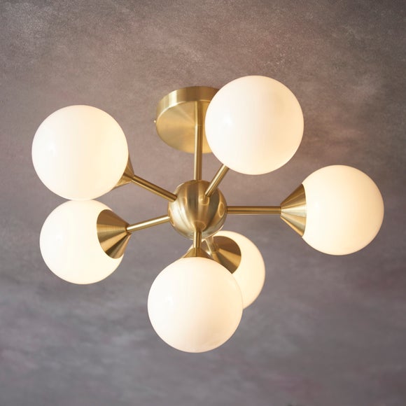 Vogue Elberton 6 Light Semi Flush Ceiling Light - image 1