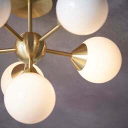 Vogue Elberton 6 Light Semi Flush Ceiling Light - thumbnail 5