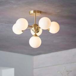 Vogue Elberton 6 Light Semi Flush Ceiling Light - thumbnail 3