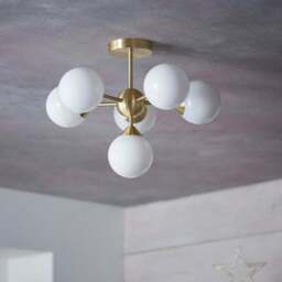 Vogue Elberton 6 Light Semi Flush Ceiling Light - thumbnail 4