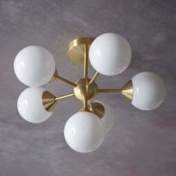 Vogue Elberton 6 Light Semi Flush Ceiling Light - thumbnail 2