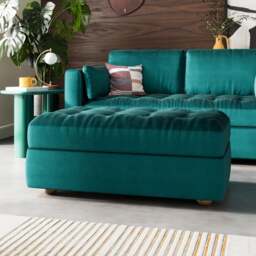 Zoe II Velvet Storage Footstool