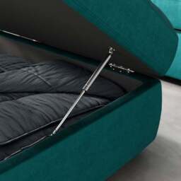 Zoe II Velvet Storage Footstool - thumbnail 3