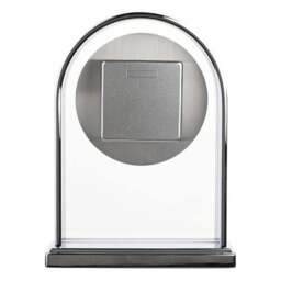 Widdop Chrome & Wood Veneer Mantel Clock - thumbnail 5