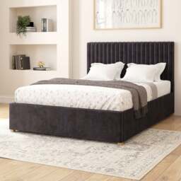 Grant Plush Velvet Adjustable Bed - thumbnail 1