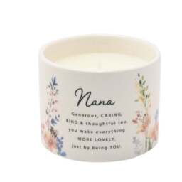 The Cottage Garden Peach Floral Ceramic Candle - thumbnail 2