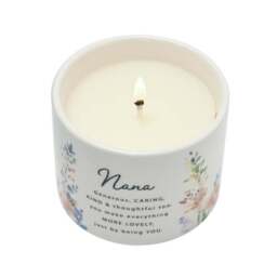 The Cottage Garden Peach Floral Ceramic Candle - thumbnail 4